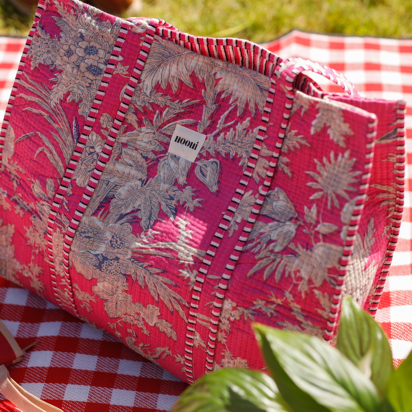 Fuchsia Flora Tote Bag