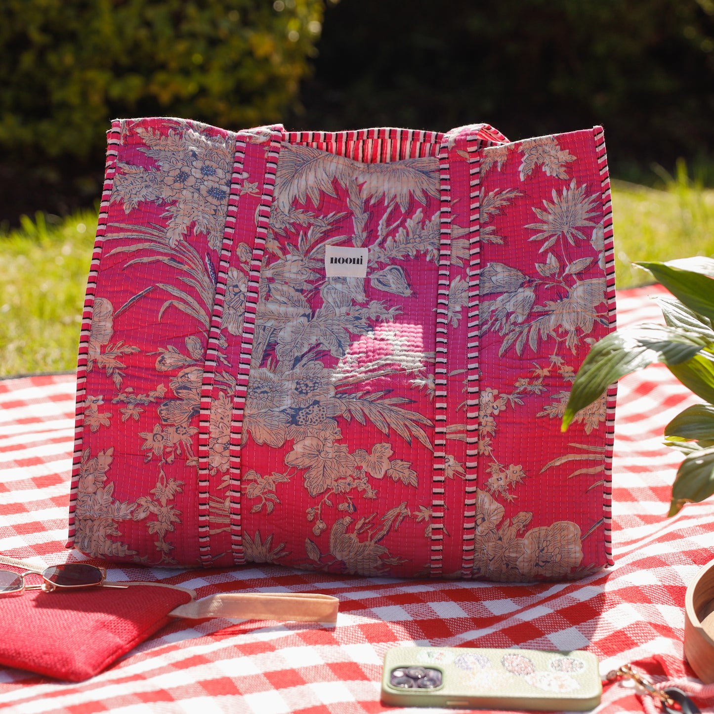 Fuchsia Flora Tote Bag
