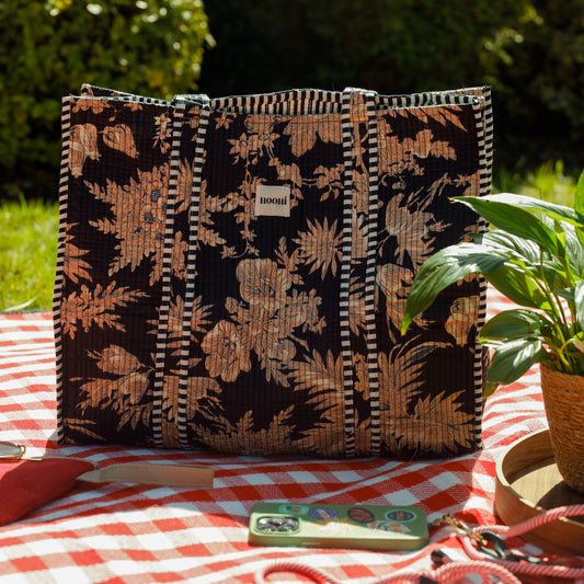 Midnight Bloom Tote Bag