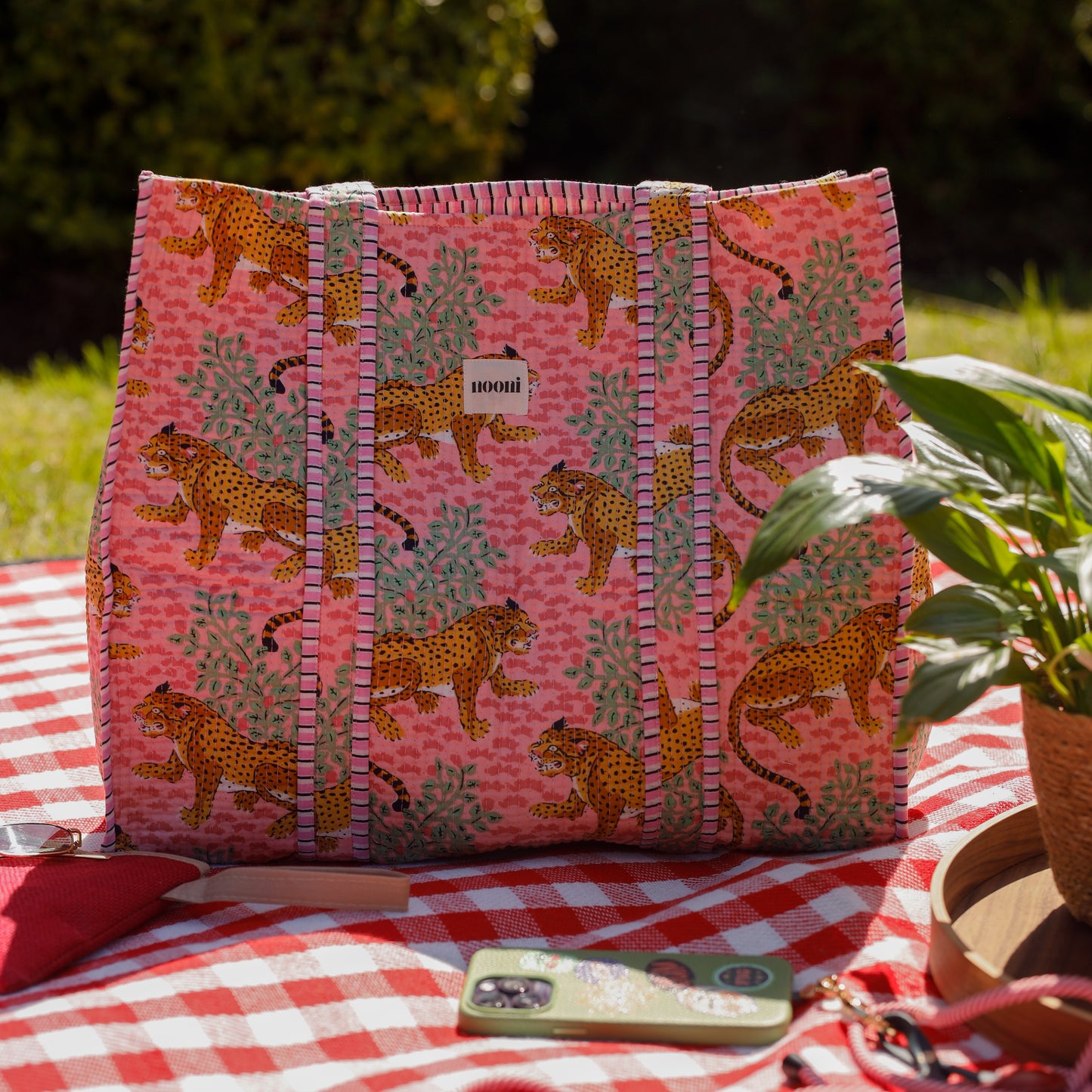 Leopard Blush Tote Bag