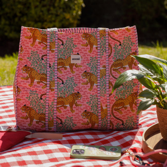 Leopard Blush Tote Bag