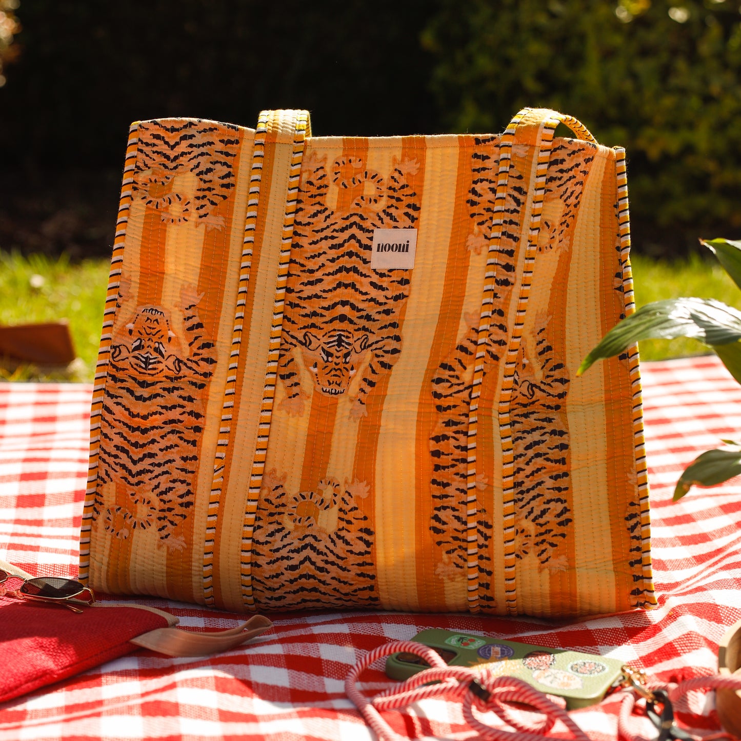 Golden Leopard Tote Bag